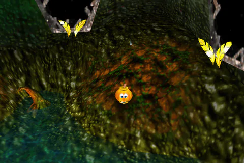 Pumpkin Banjo stands at the bottom of the well near the Whipcracks.